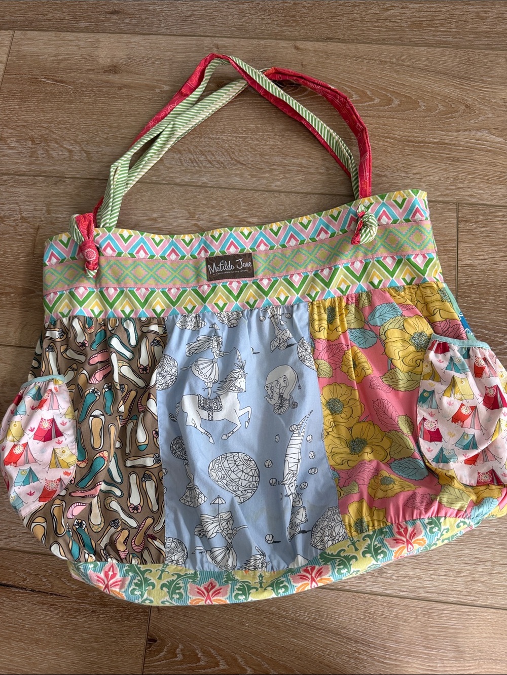 Matilda Jane Multicolor Patchwork Tote Bag